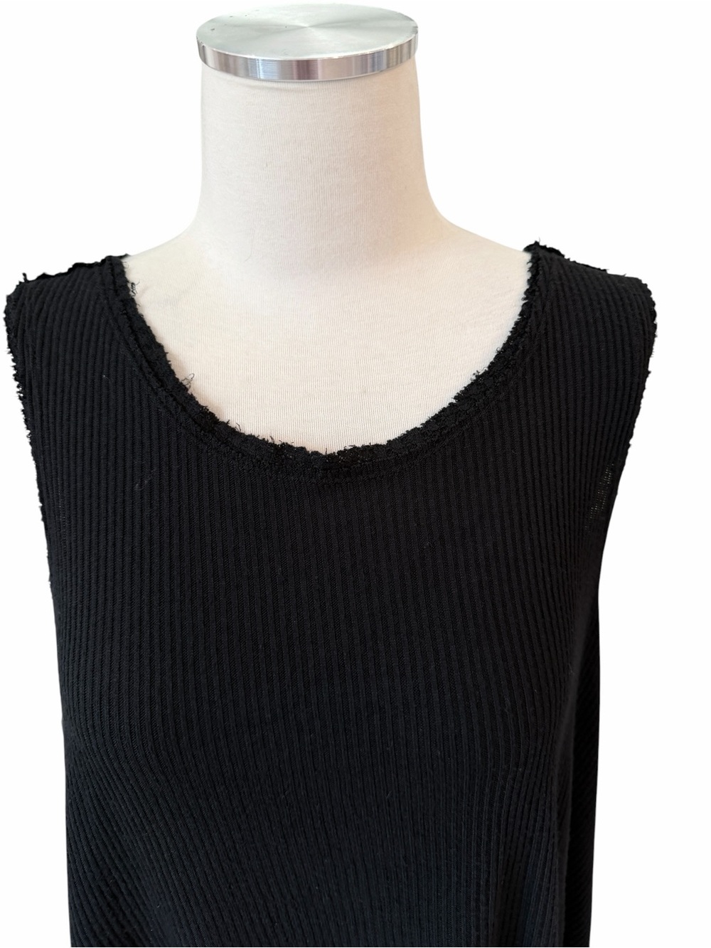 WE THE FREE Classic Black Women's Soft Ribbed Oversized Tank Top Sz S - Picture 5 of 8